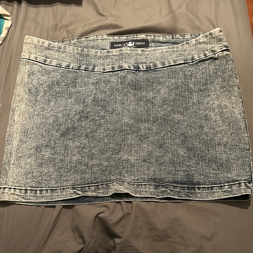 Source of Wisdom Jean Skirt Torrid
